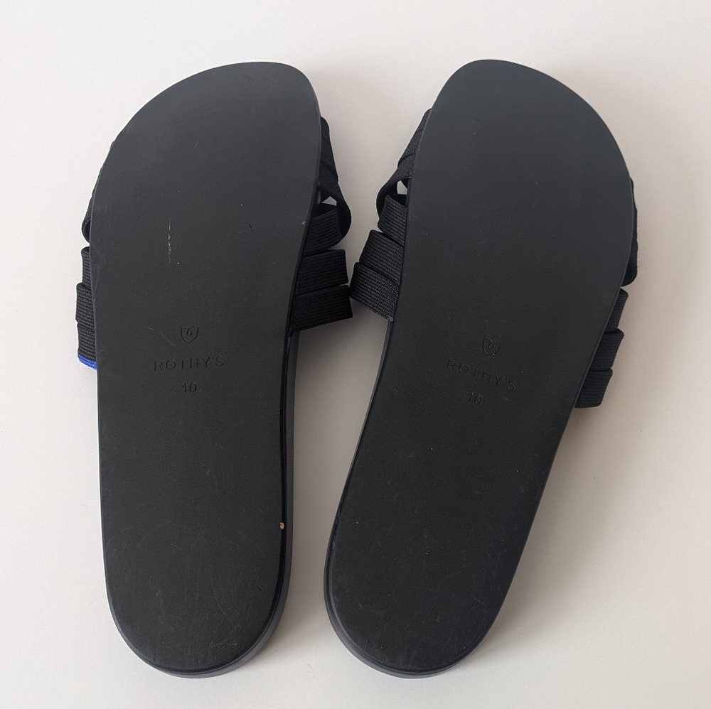 Rothy's The Slide Night Sky Black Navy Sandals - Picture 5 of 7